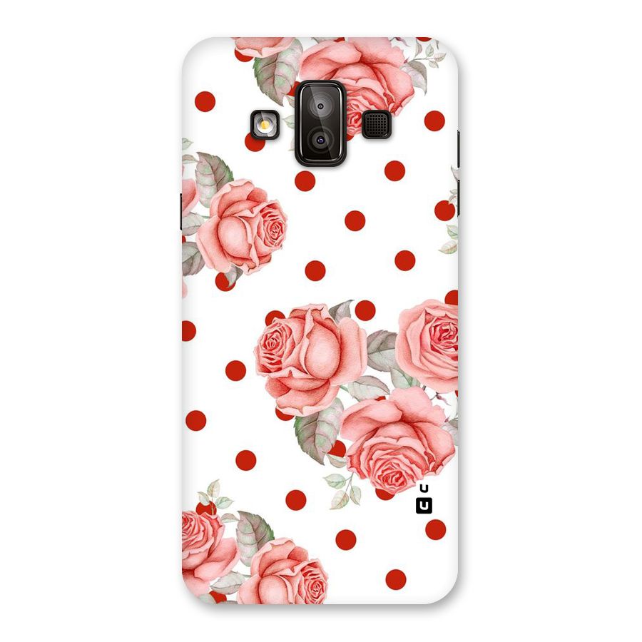 Red Peach Shade Flowers Back Case for Galaxy J7 Duo