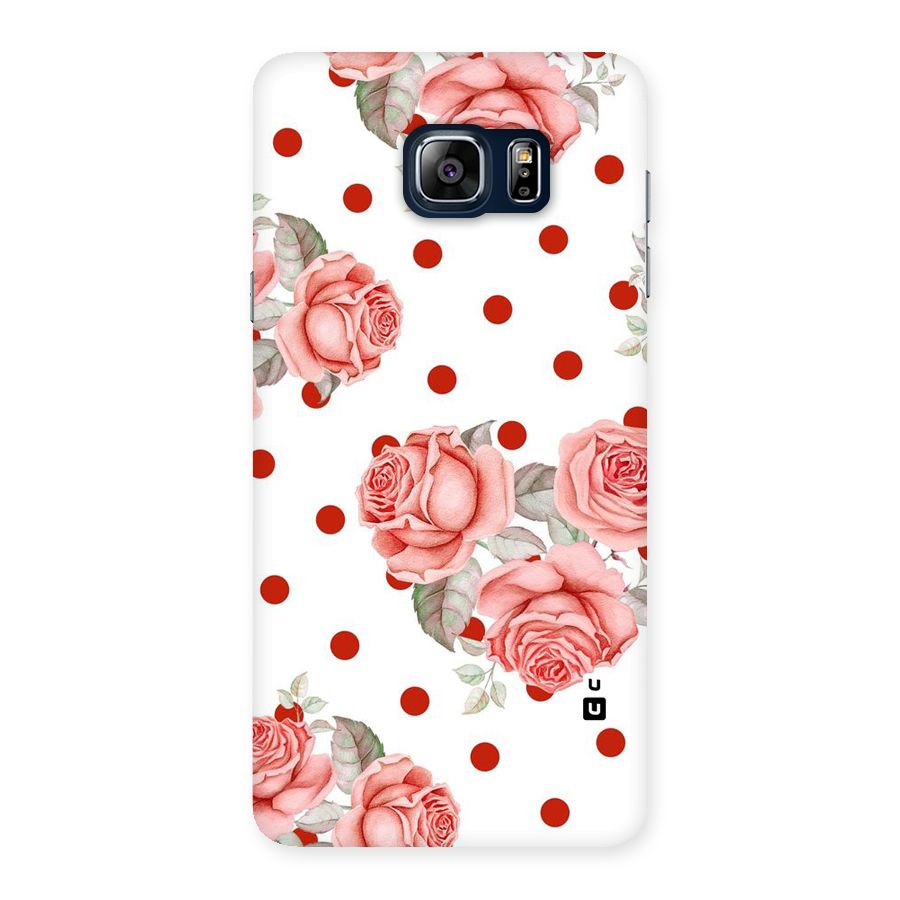Red Peach Shade Flowers Back Case for Galaxy Note 5