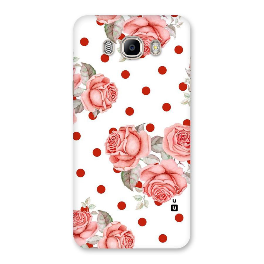 Red Peach Shade Flowers Back Case for Galaxy On8