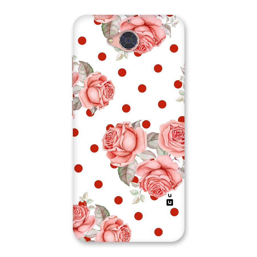 Red Peach Shade Flowers Back Case for Gionee S6 Pro