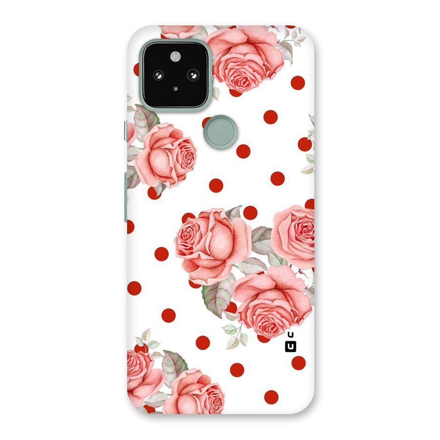 Red Peach Shade Flowers Back Case for Google Pixel 5