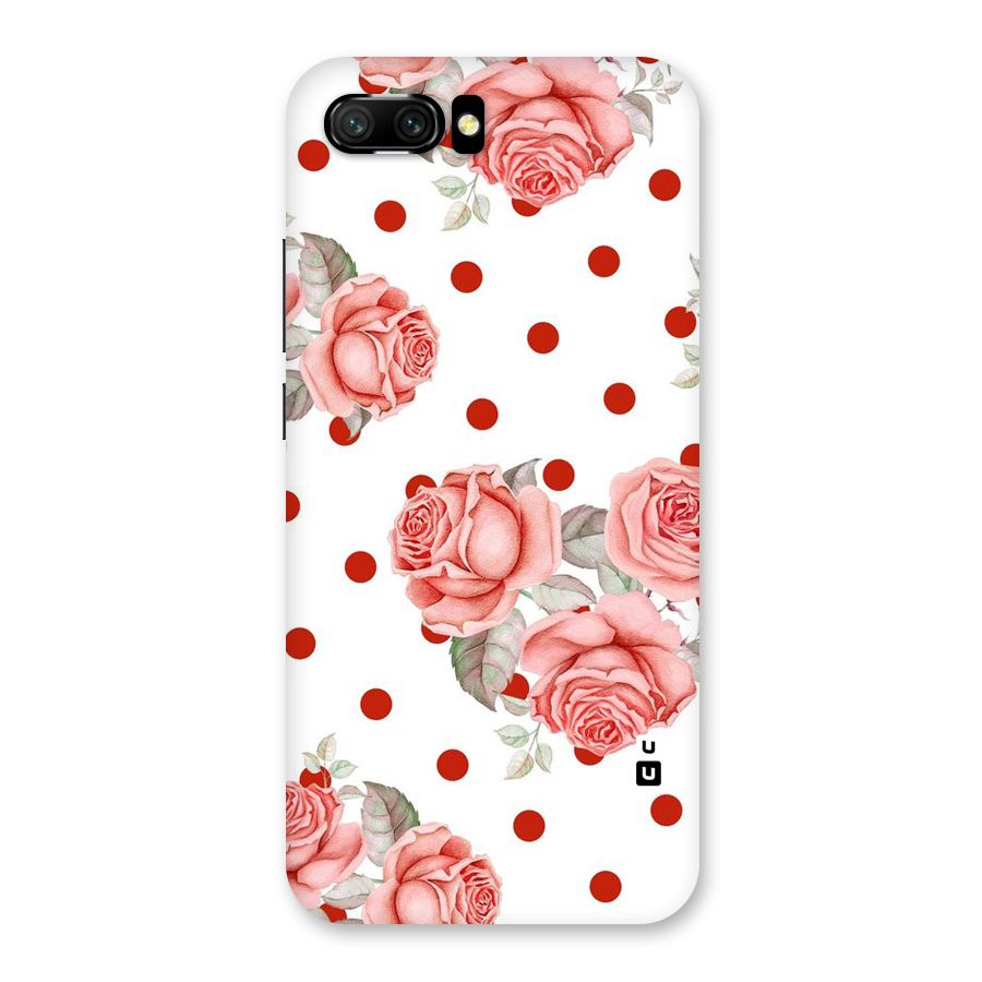 Red Peach Shade Flowers Back Case for Honor 10
