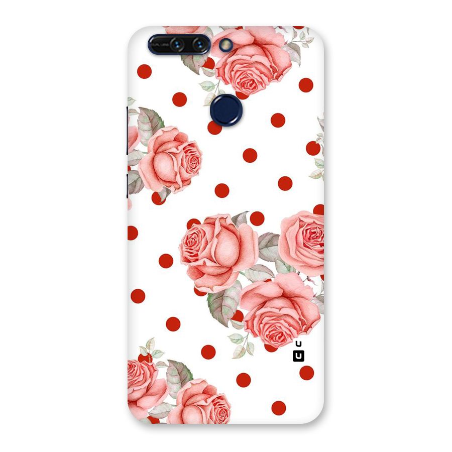 Red Peach Shade Flowers Back Case for Honor 8 Pro