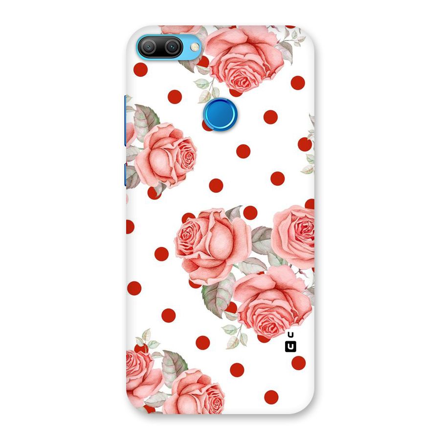Red Peach Shade Flowers Back Case for Honor 9N