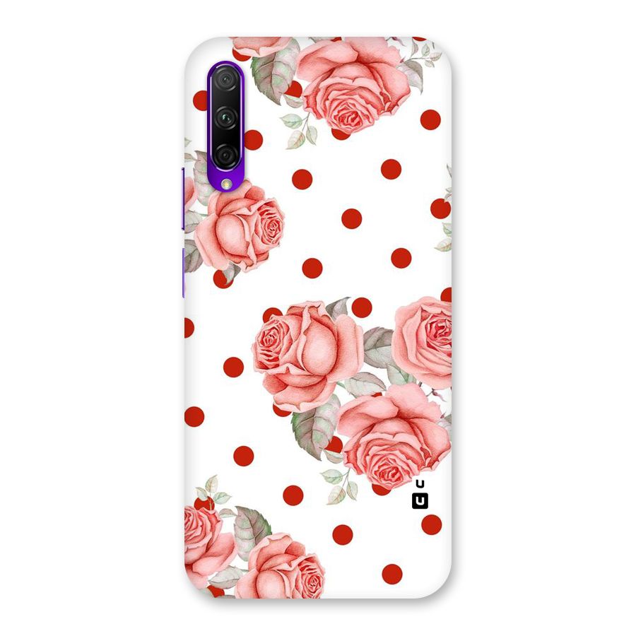 Red Peach Shade Flowers Back Case for Honor 9X Pro