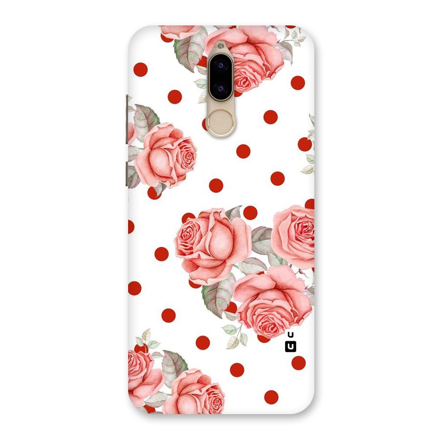 Red Peach Shade Flowers Back Case for Honor 9i