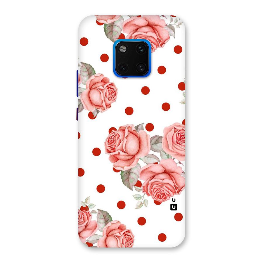 Red Peach Shade Flowers Back Case for Huawei Mate 20 Pro