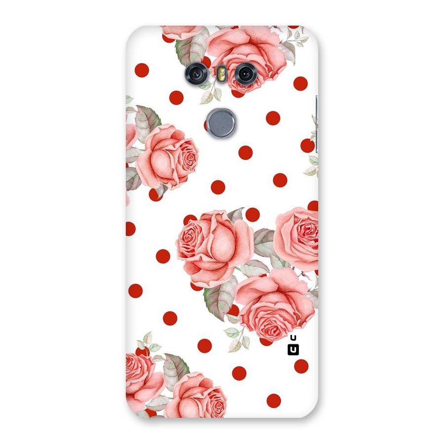 Red Peach Shade Flowers Back Case for LG G6