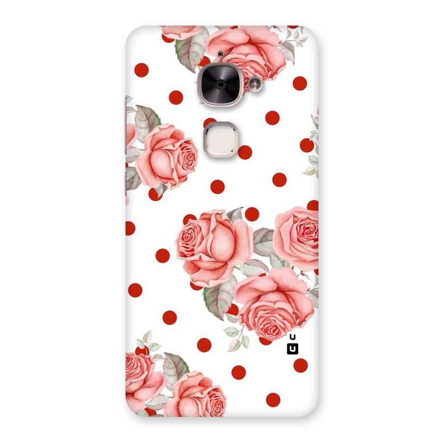 Red Peach Shade Flowers Back Case for Le 2