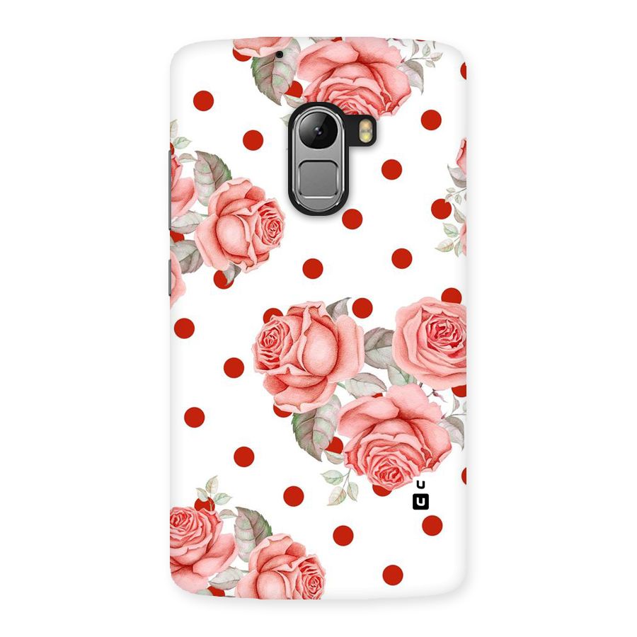 Red Peach Shade Flowers Back Case for Lenovo K4 Note