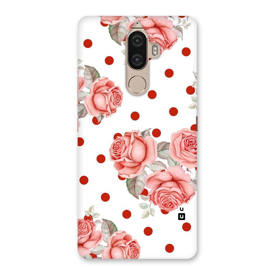 Red Peach Shade Flowers Back Case for Lenovo K8 Note