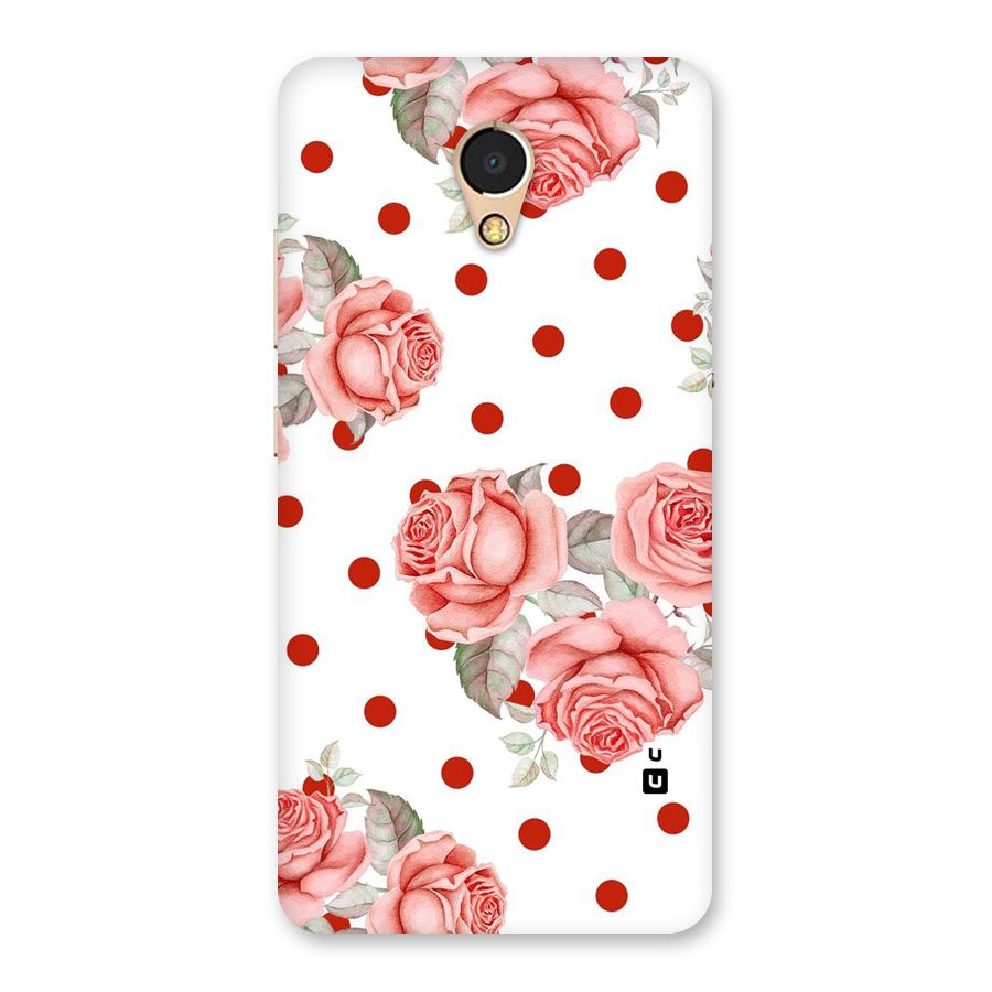 Red Peach Shade Flowers Back Case for Lenovo P2