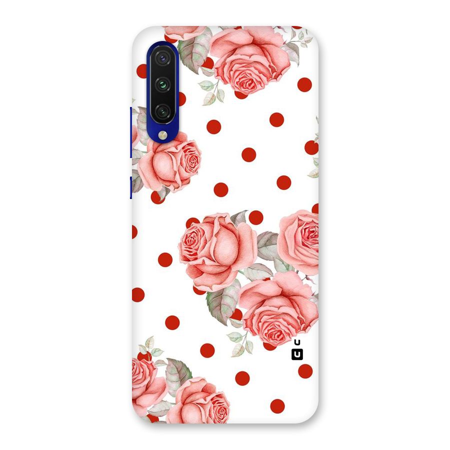 Red Peach Shade Flowers Back Case for Mi A3