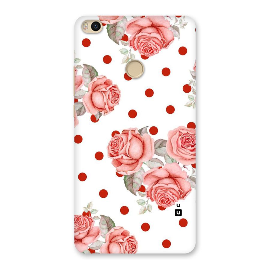 Red Peach Shade Flowers Back Case for Mi Max 2