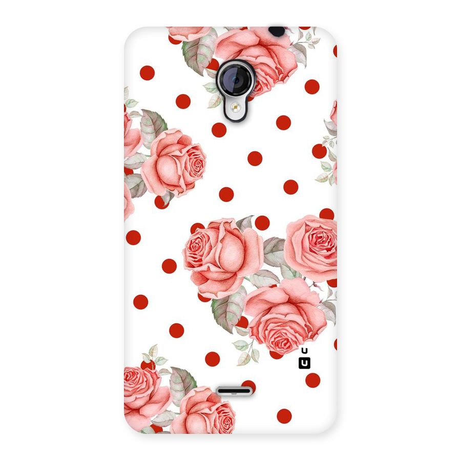 Red Peach Shade Flowers Back Case for Micromax Unite 2 A106
