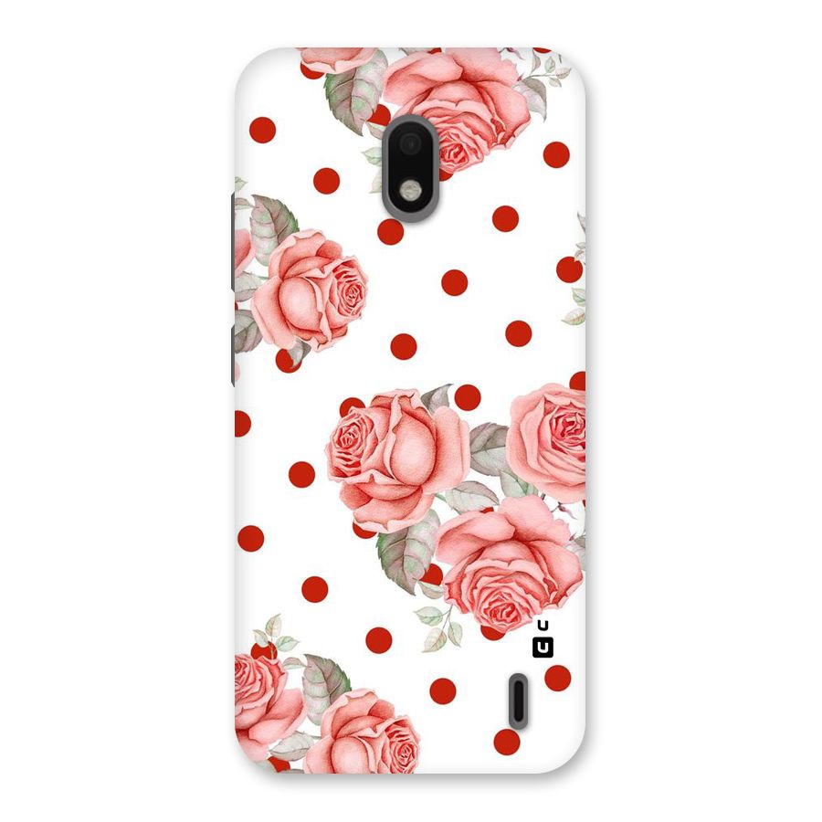 Red Peach Shade Flowers Back Case for Nokia 2.2