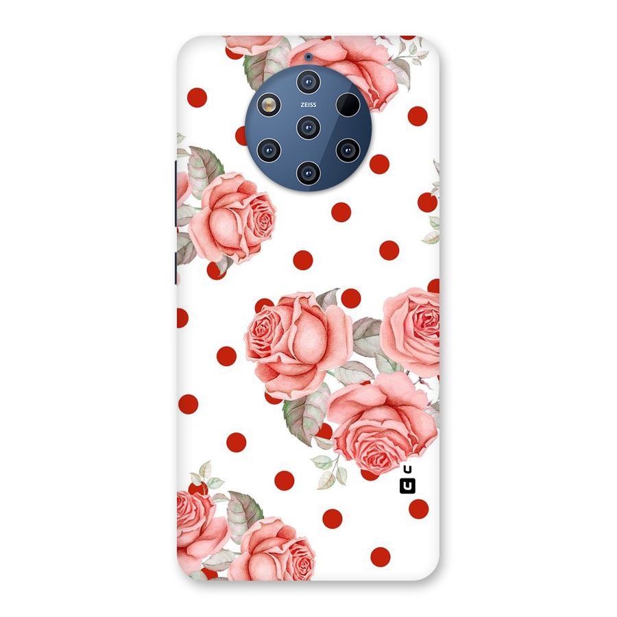 Red Peach Shade Flowers Back Case for Nokia 9 PureView