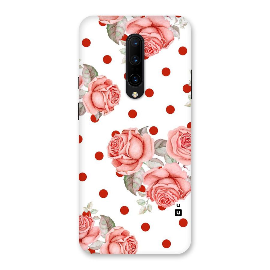 Red Peach Shade Flowers Back Case for OnePlus 7 Pro