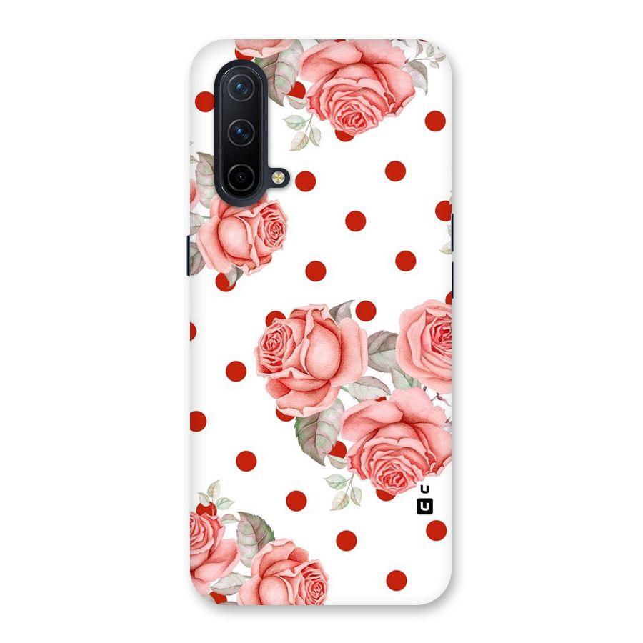 Red Peach Shade Flowers Back Case for OnePlus Nord CE 5G