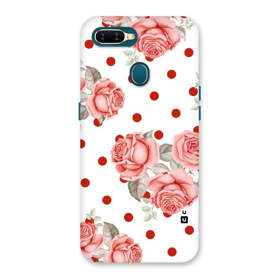 Red Peach Shade Flowers Back Case for Oppo A11k
