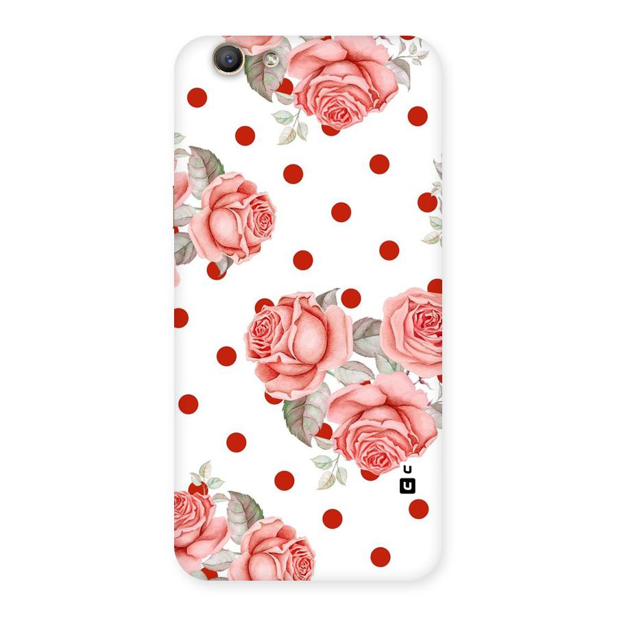 Red Peach Shade Flowers Back Case for Oppo A59