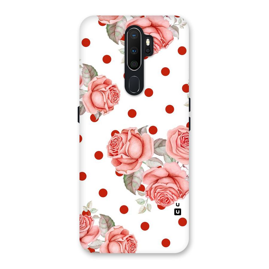 Red Peach Shade Flowers Back Case for Oppo A5 (2020)