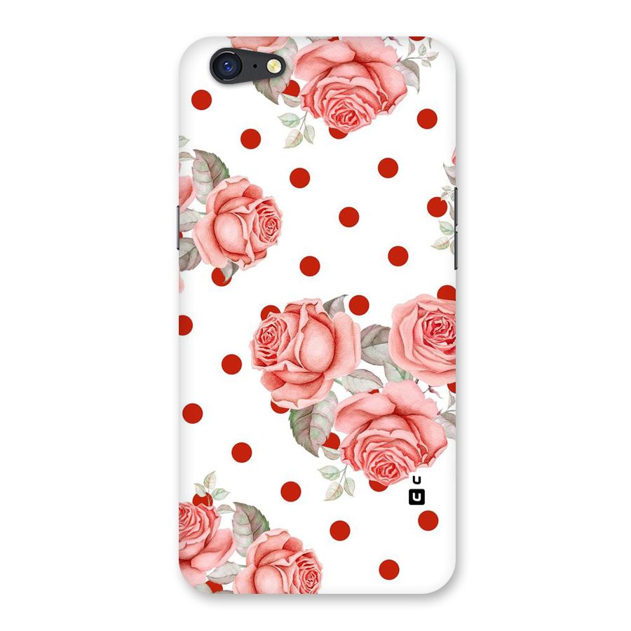 Red Peach Shade Flowers Back Case for Oppo A71