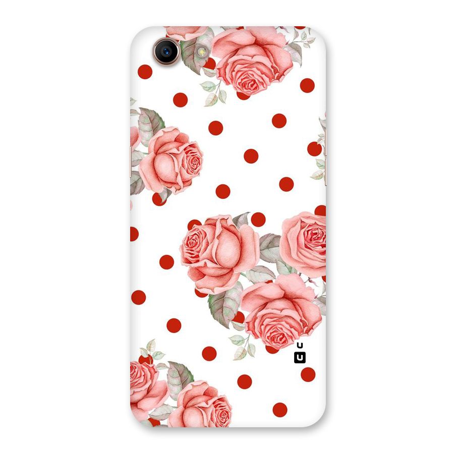Red Peach Shade Flowers Back Case for Oppo A83 (2018)