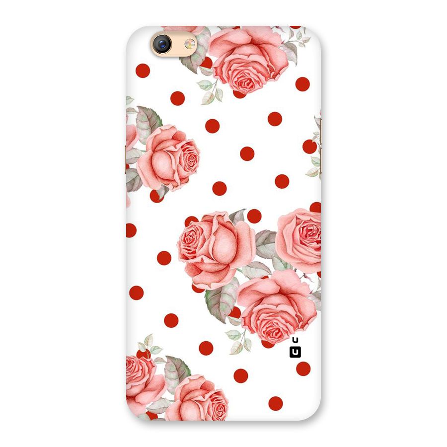 Red Peach Shade Flowers Back Case for Oppo F3 Plus