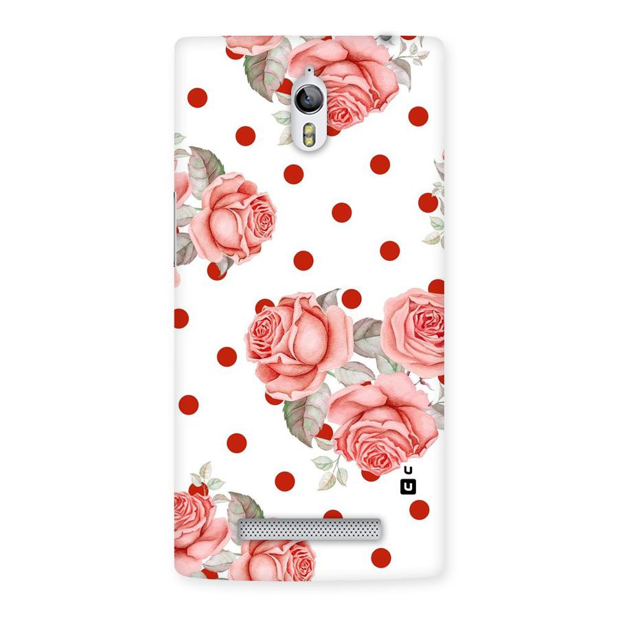 Red Peach Shade Flowers Back Case for Oppo Find 7