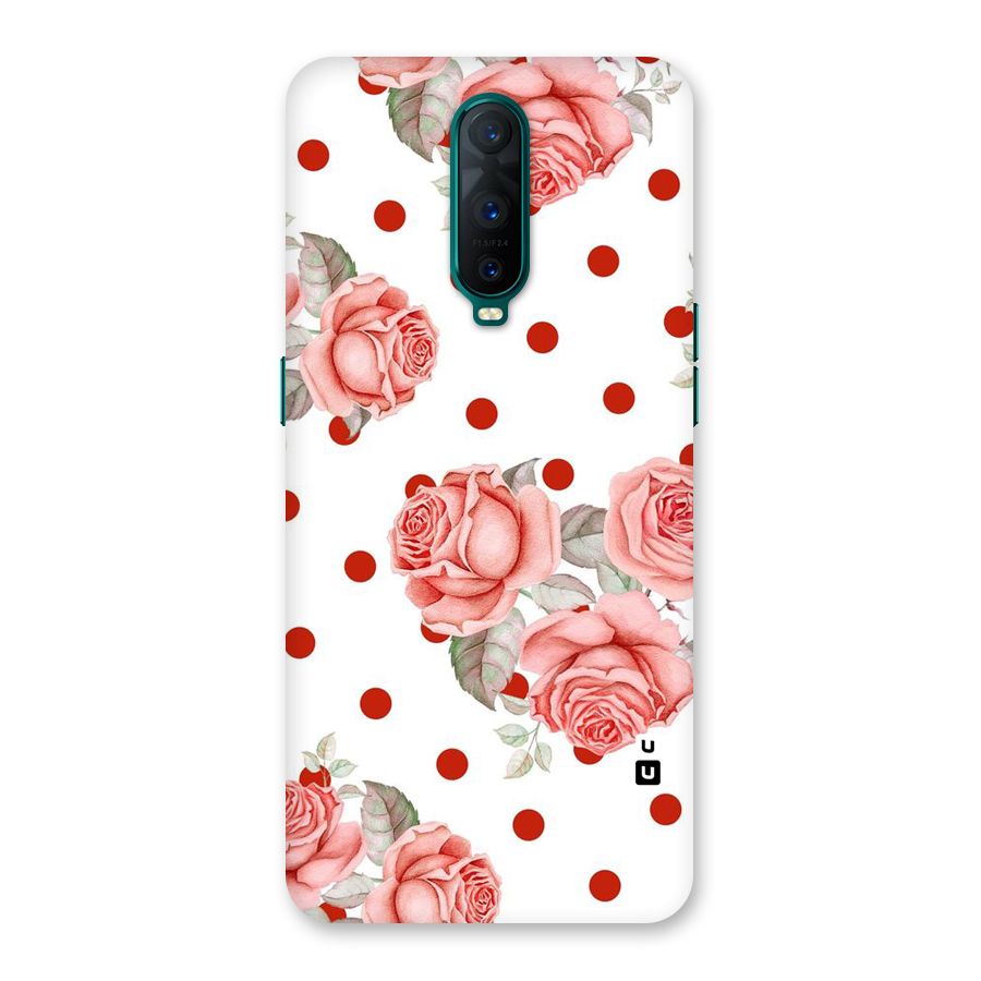 Red Peach Shade Flowers Back Case for Oppo R17 Pro