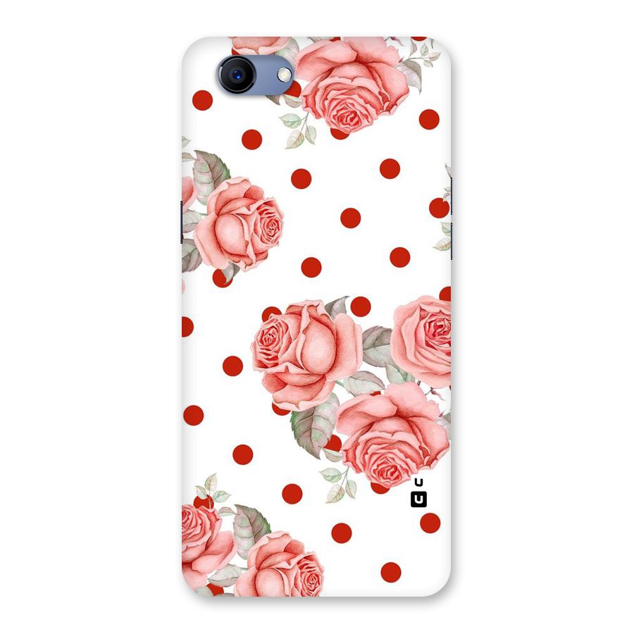 Red Peach Shade Flowers Back Case for Oppo Realme 1