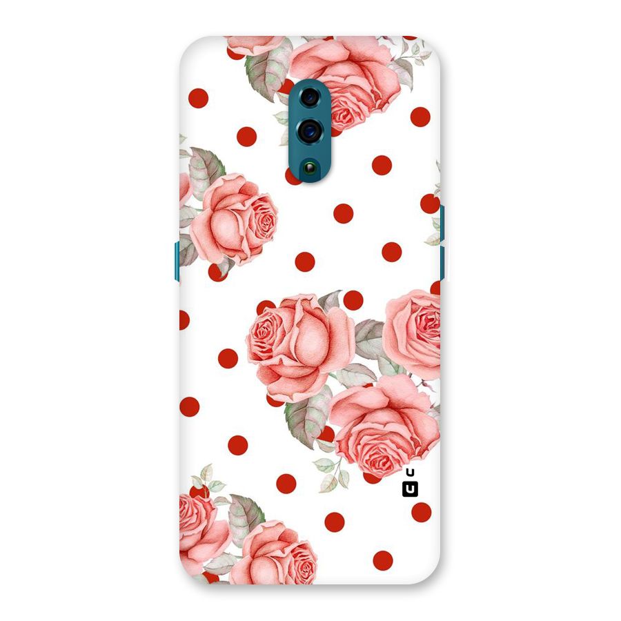 Red Peach Shade Flowers Back Case for Oppo Reno
