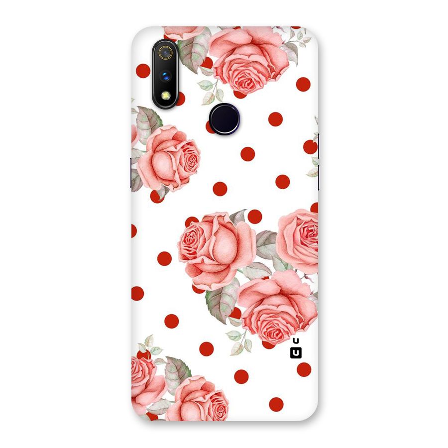 Red Peach Shade Flowers Back Case for Realme 3 Pro