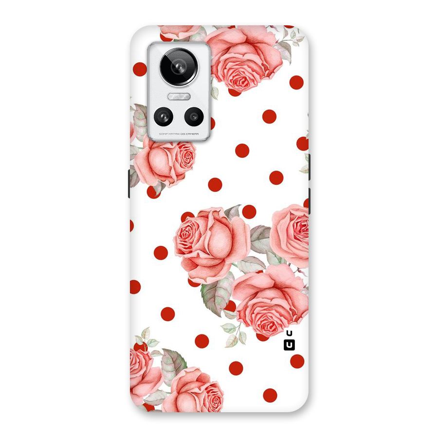 Red Peach Shade Flowers Back Case for Realme GT Neo 3