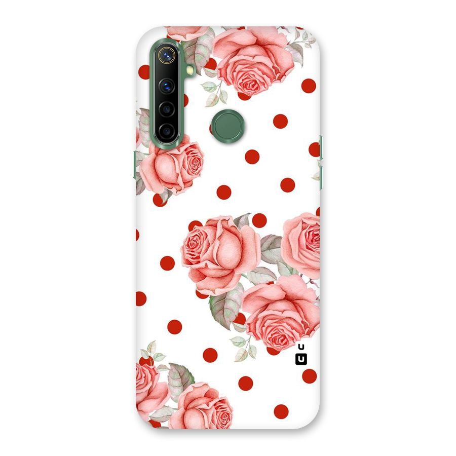 Red Peach Shade Flowers Back Case for Realme Narzo 10