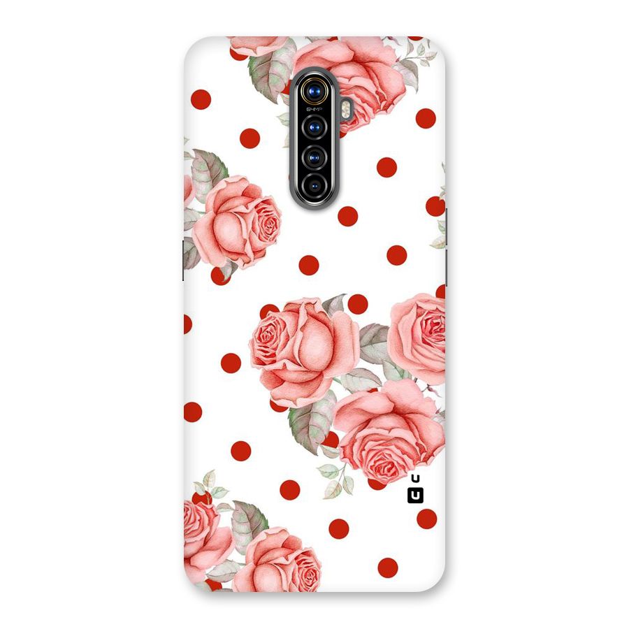 Red Peach Shade Flowers Back Case for Realme X2 Pro