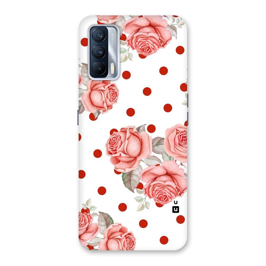 Red Peach Shade Flowers Back Case for Realme X7