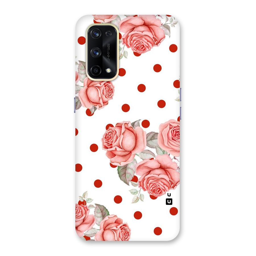 Red Peach Shade Flowers Glass Back Case for Realme X7 Pro