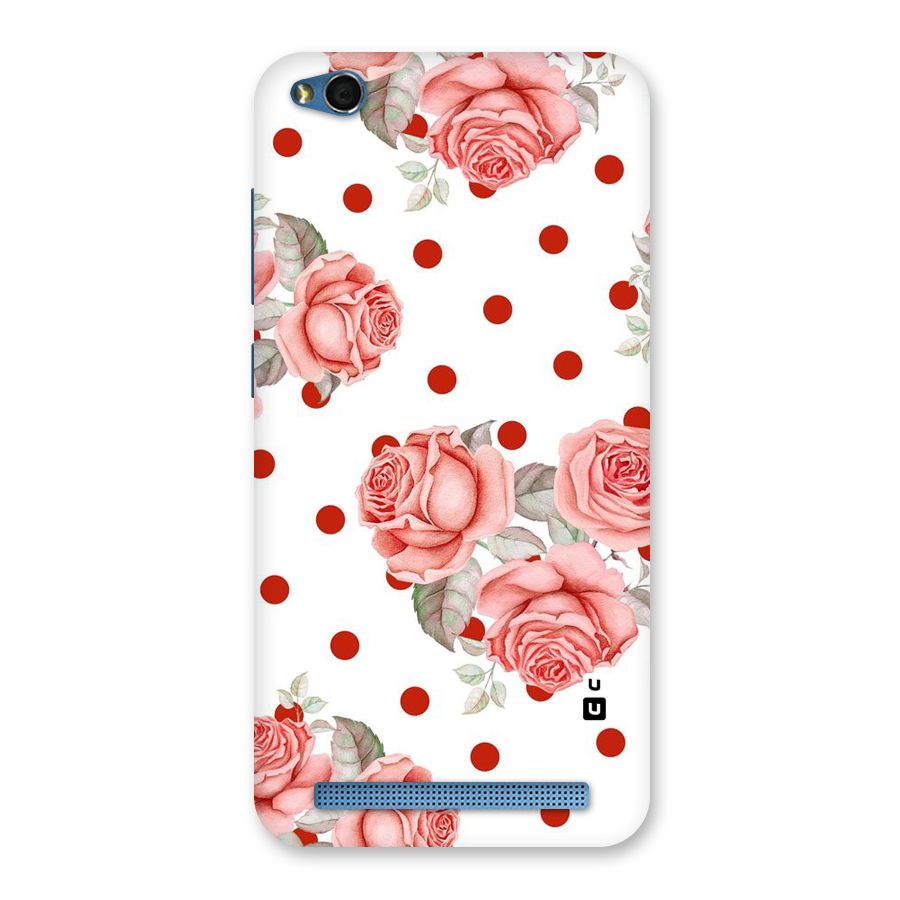 Red Peach Shade Flowers Back Case for Redmi 5A