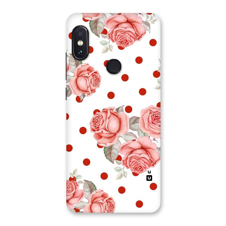Red Peach Shade Flowers Back Case for Redmi Note 5 Pro