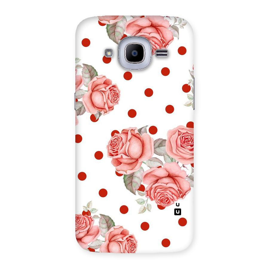 Red Peach Shade Flowers Back Case for Samsung Galaxy J2 Pro