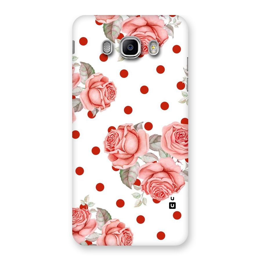 Red Peach Shade Flowers Back Case for Samsung Galaxy J5 2016