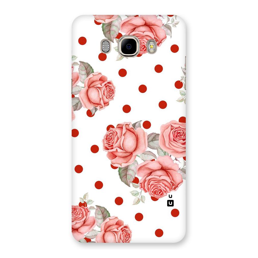 Red Peach Shade Flowers Back Case for Samsung Galaxy J7 2016
