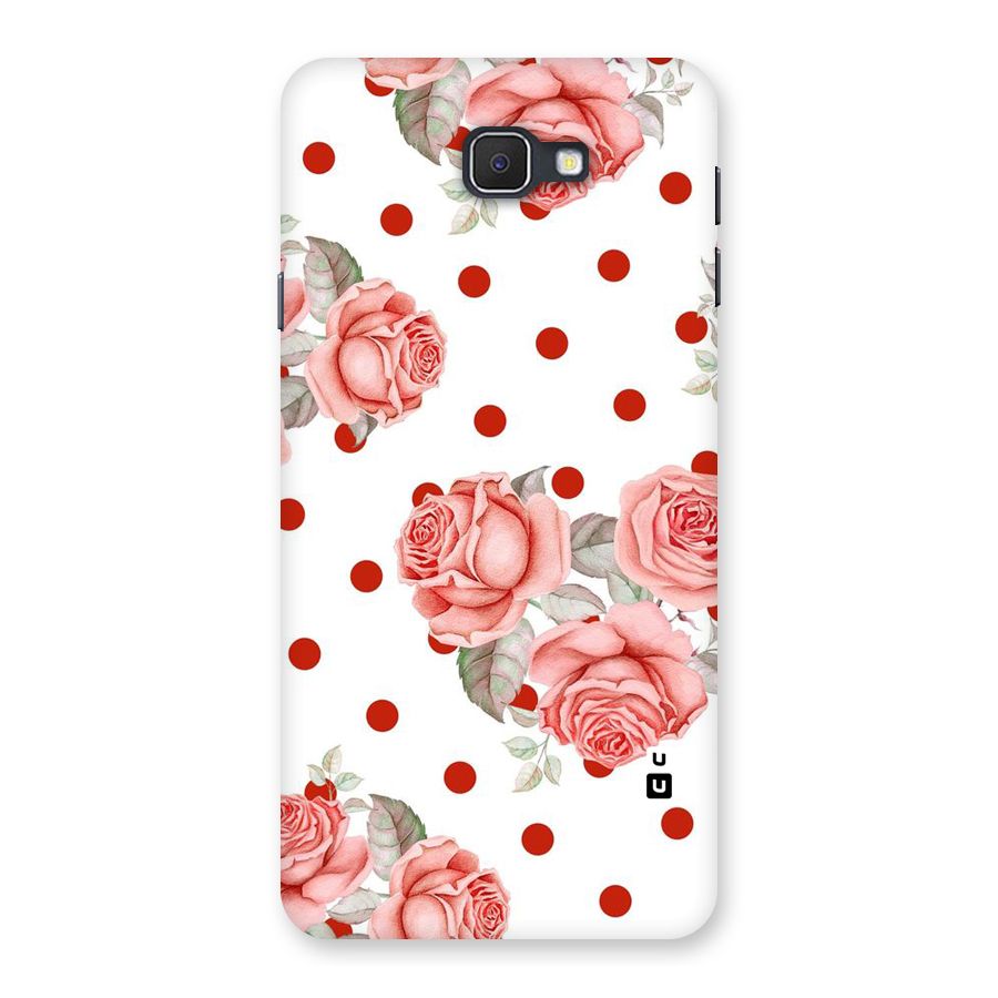 Red Peach Shade Flowers Back Case for Samsung Galaxy J7 Prime