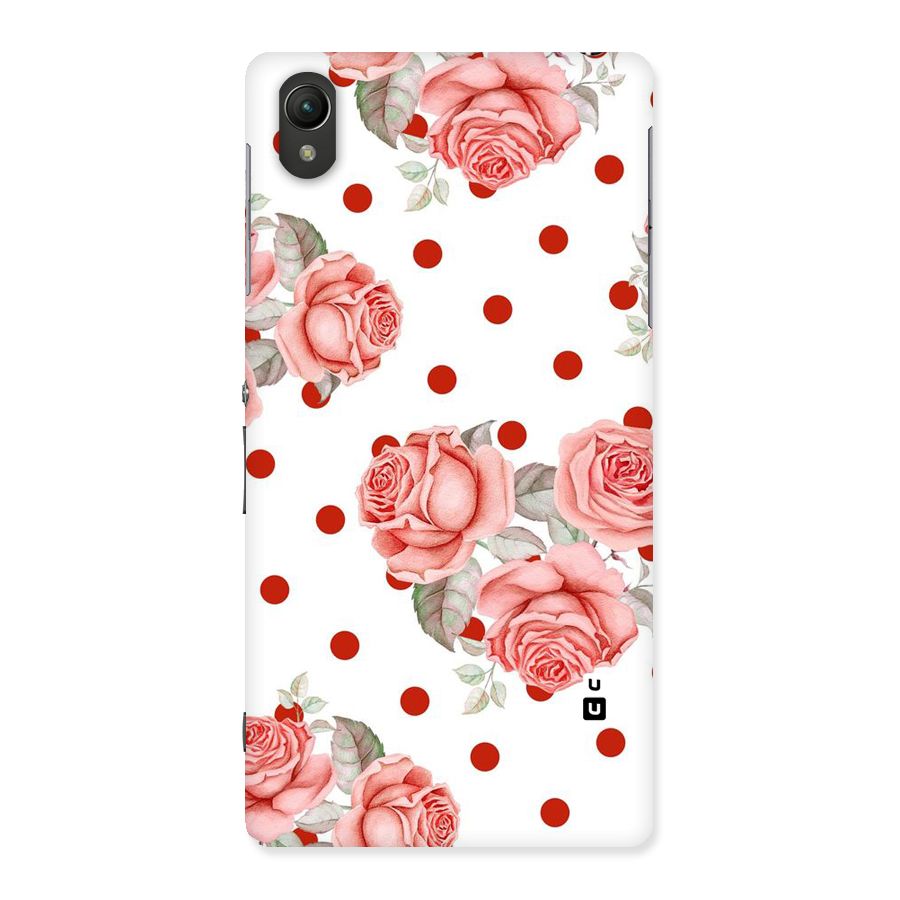 Red Peach Shade Flowers Back Case for Sony Xperia Z2