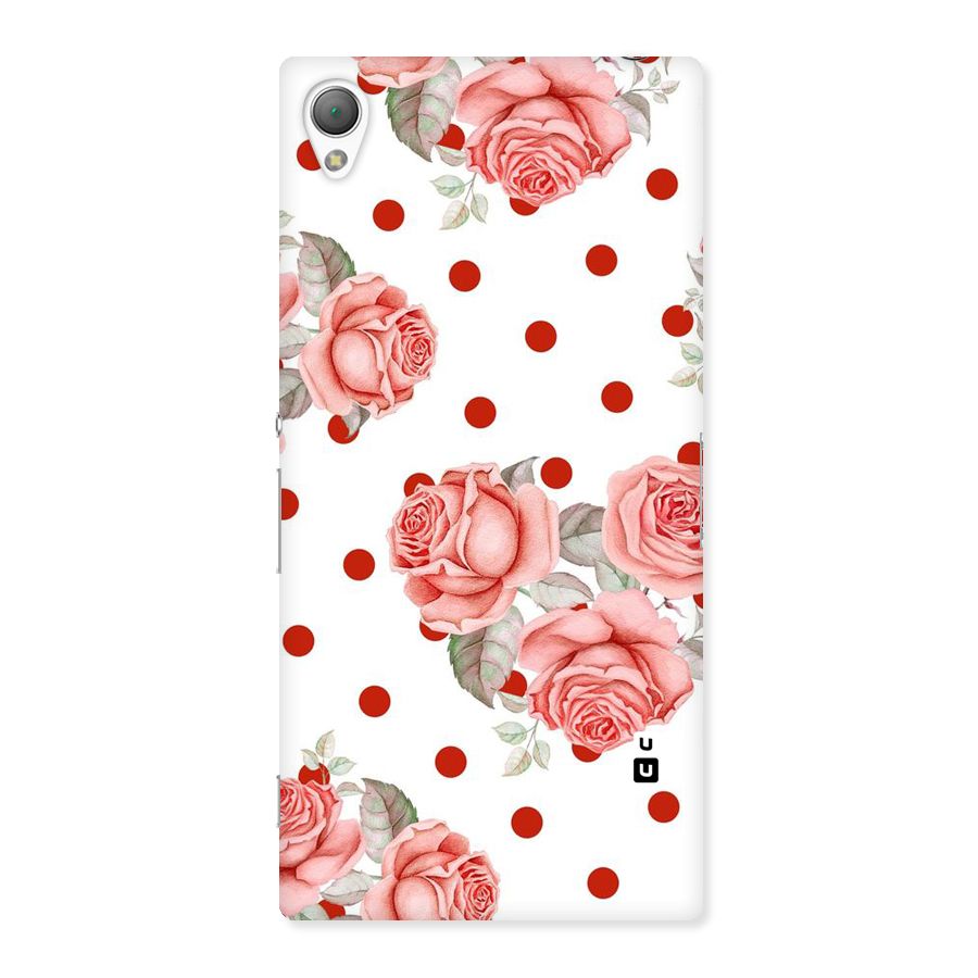 Red Peach Shade Flowers Back Case for Sony Xperia Z3