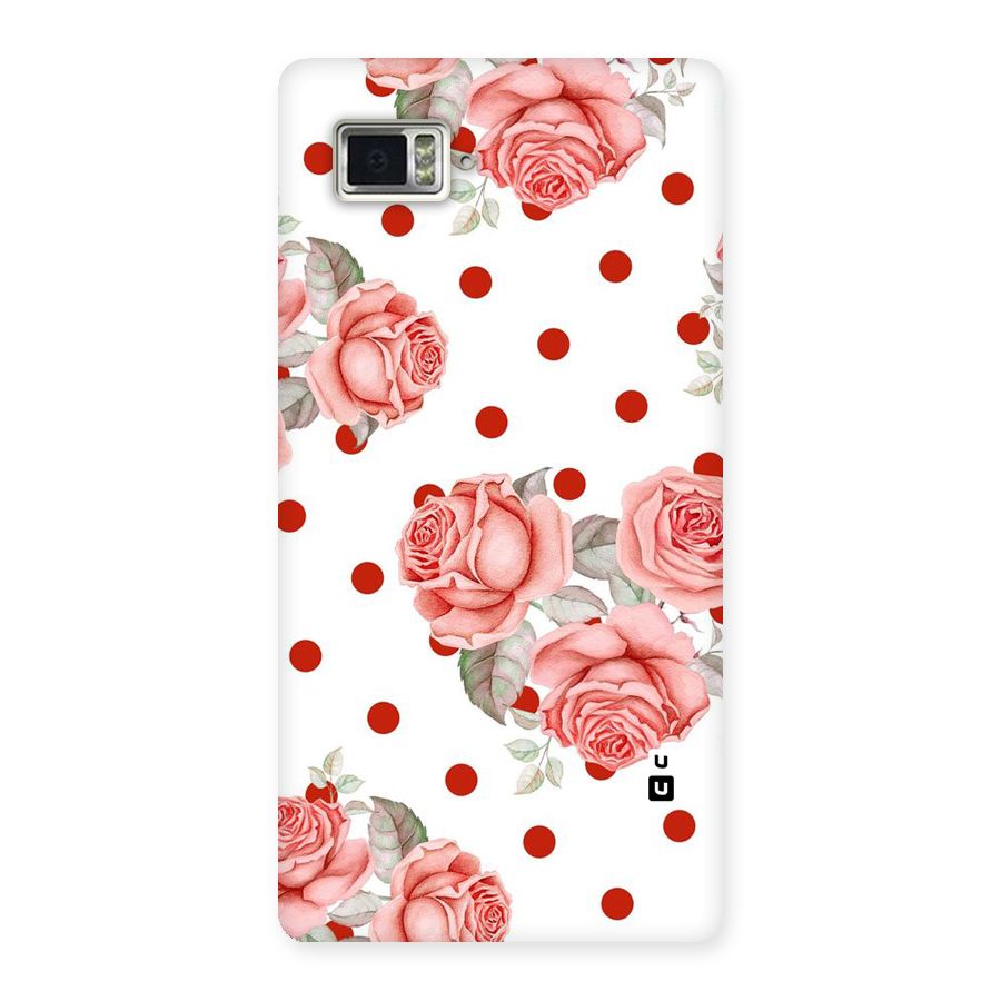 Red Peach Shade Flowers Back Case for Vibe Z2 Pro K920
