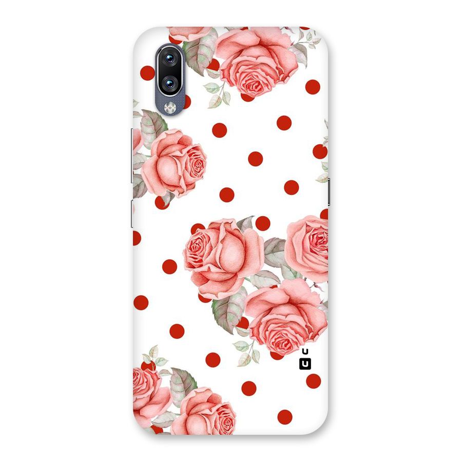 Red Peach Shade Flowers Back Case for Vivo NEX
