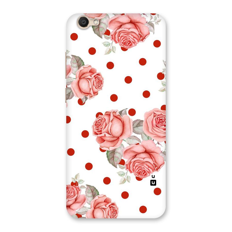 Red Peach Shade Flowers Back Case for Vivo V5
